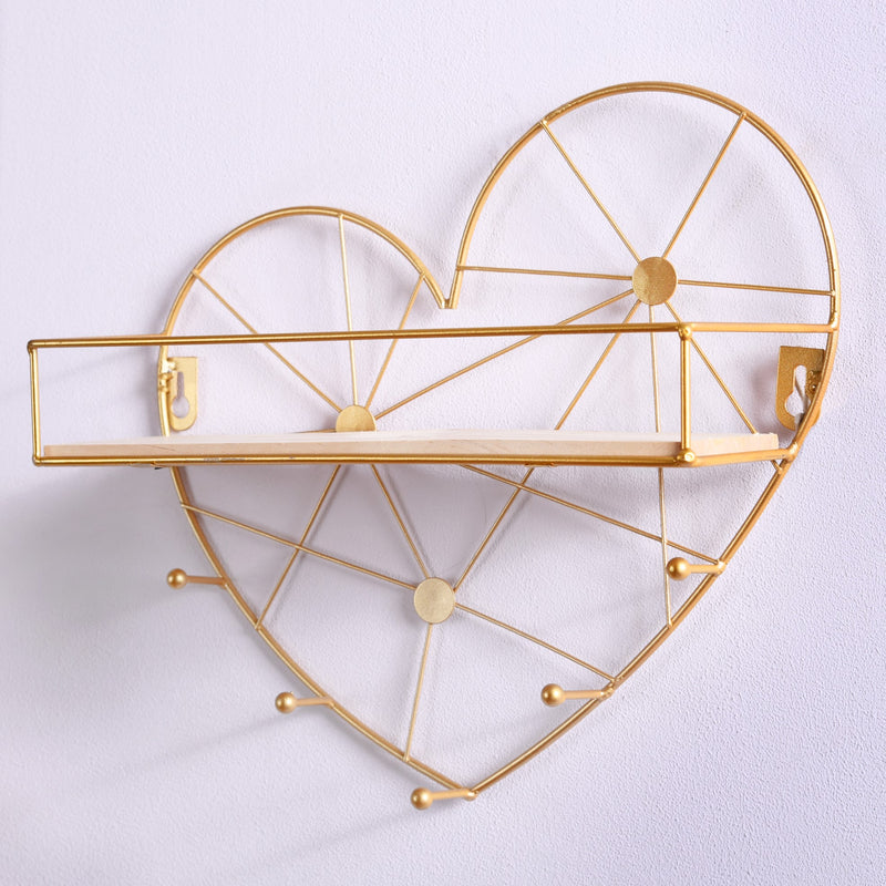 Heart Shelf - Wall shelf and floating shelf | Shop wall decoration & home decoration items