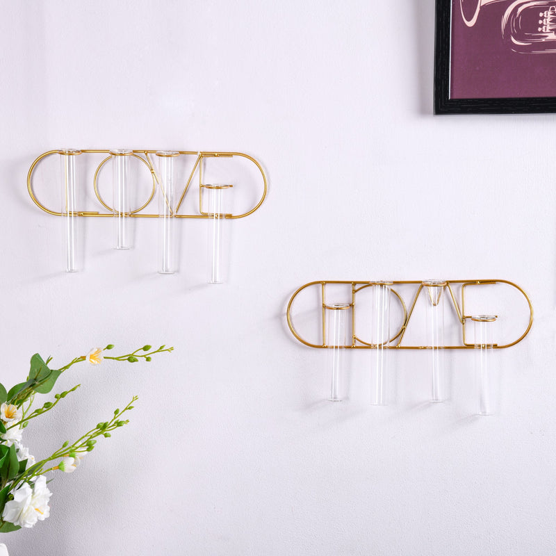 Metal Wall Planter - Flower vase for wall decoration/wall design | Living room decoration ideas