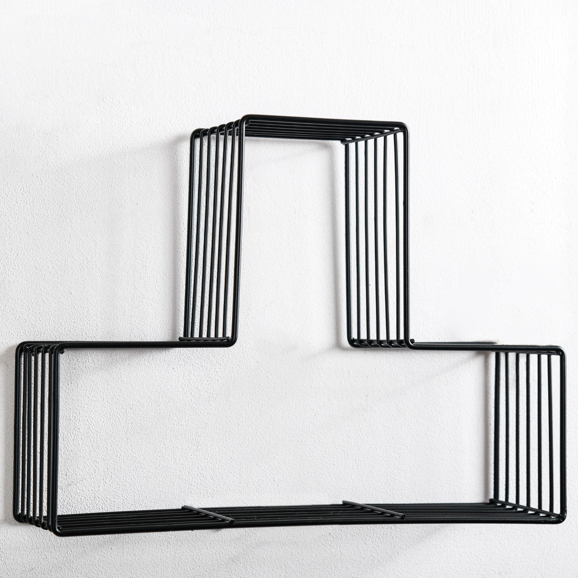 Wooden Hanging Shelf Black