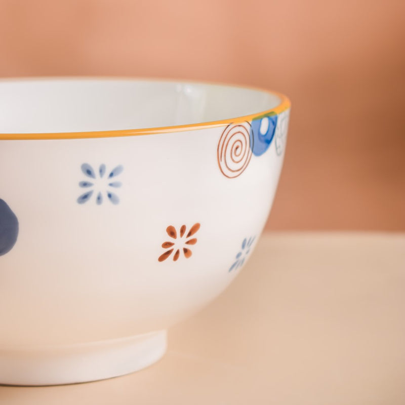 Feliz Noodle Bowl 850 ml - Bowl, ceramic bowl, serving bowls, noodle bowl, salad bowls, curry bowl, bowl for snacks, large serving bowl | Bowls for dining table & home decor