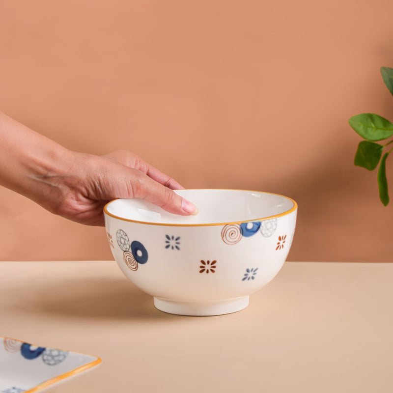 Feliz Noodle Bowl 850 ml - Bowl, ceramic bowl, serving bowls, noodle bowl, salad bowls, curry bowl, bowl for snacks, large serving bowl | Bowls for dining table & home decor