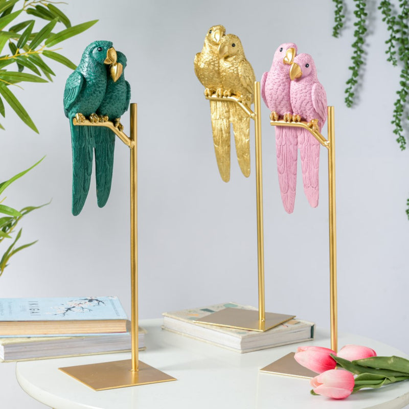 Birds Showpiece Pink - Showpiece | Home decor item | Room decoration item