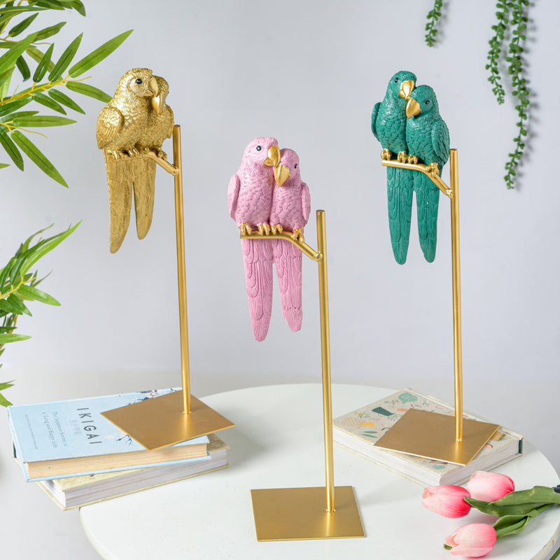 Birds Showpiece Pink - Showpiece | Home decor item | Room decoration item