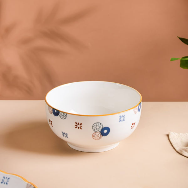 Feliz Fruit Bowl 800 ml - Bowl, ceramic bowl, serving bowls, noodle bowl, salad bowls, curry bowl, bowl for snacks, large serving bowl | Bowls for dining table & home decor
