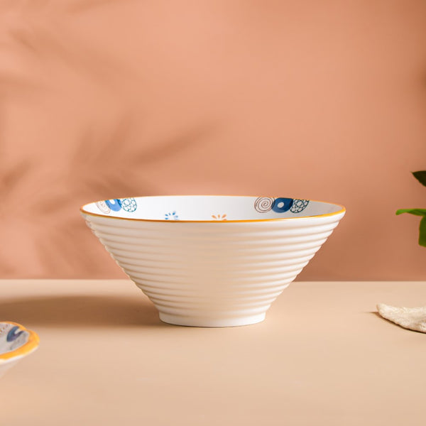 Feliz Ramen Bowl 800 ml - Soup bowl, ceramic bowl, ramen bowl, serving bowls, salad bowls, noodle bowl | Bowls for dining table & home decor