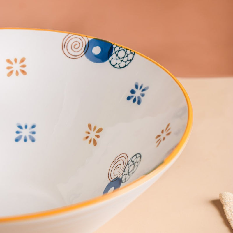 Feliz Ramen Bowl 800 ml - Soup bowl, ceramic bowl, ramen bowl, serving bowls, salad bowls, noodle bowl | Bowls for dining table & home decor