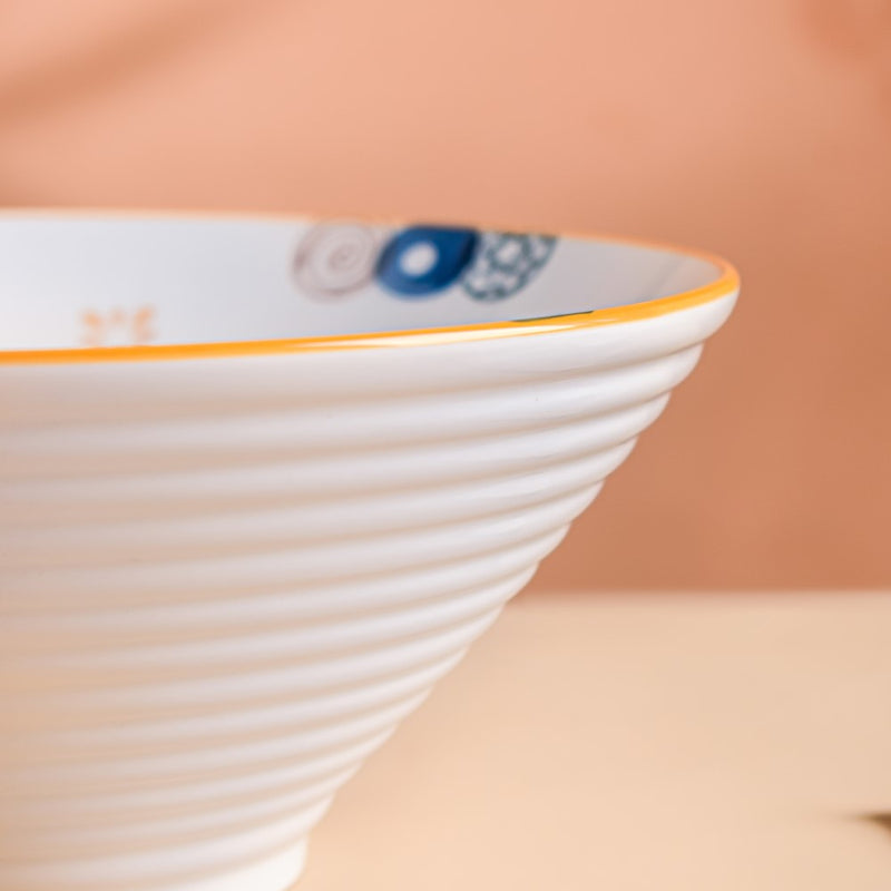 Feliz Ramen Bowl 800 ml - Soup bowl, ceramic bowl, ramen bowl, serving bowls, salad bowls, noodle bowl | Bowls for dining table & home decor