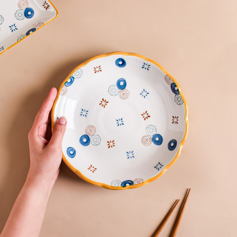 Feliz Appetizer Plate - Serving plate, snack plate, dessert plate | Plates for dining & home decor