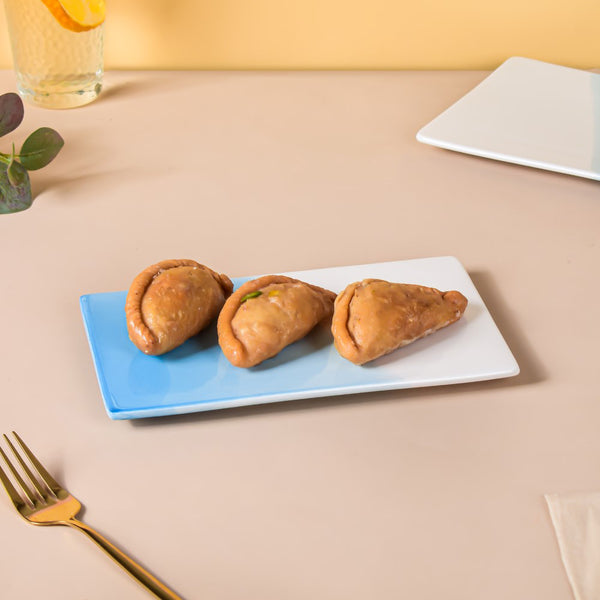 Ombre Ceramic Platter Blue Small 8 Inch - Ceramic platter, serving platter, fruit platter | Plates for dining table & home decor