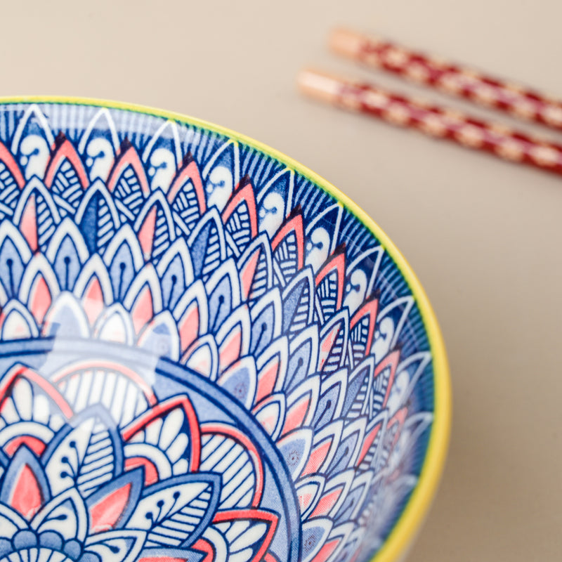 Mandala Snack Bowls And Chopsticks Gift Hamper Set of 6