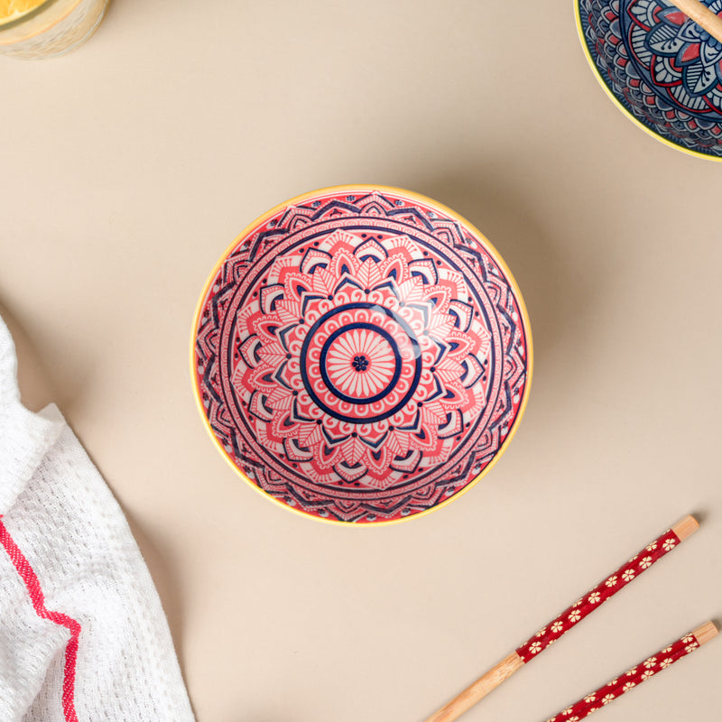 Mandala Snack Bowls And Chopsticks Gift Hamper Set of 6