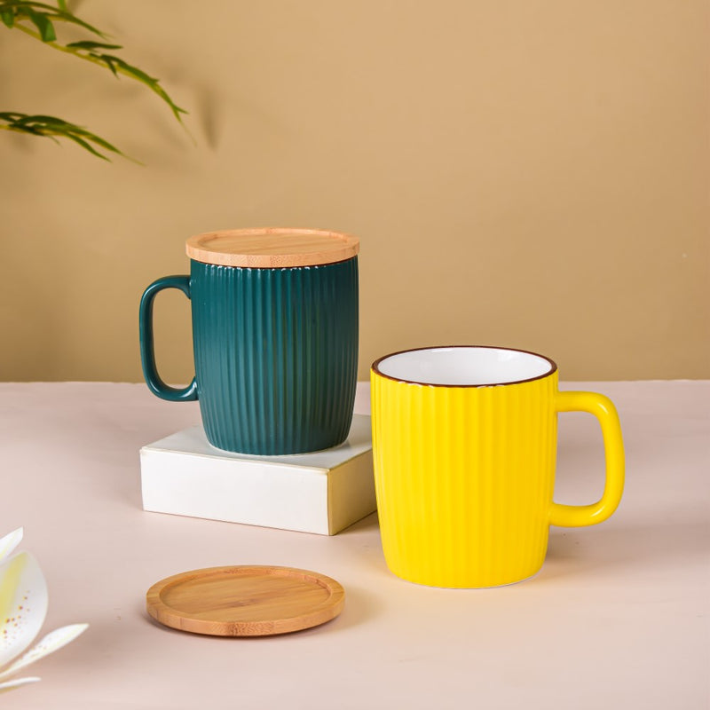 Vibrant Ceramic Mugs Gift Hamper Set Of 5