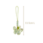 Iridescent Butterfly Mobile Phone Charm Green