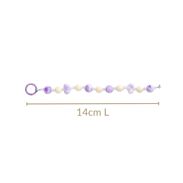 Lilac Love Charm Keychain