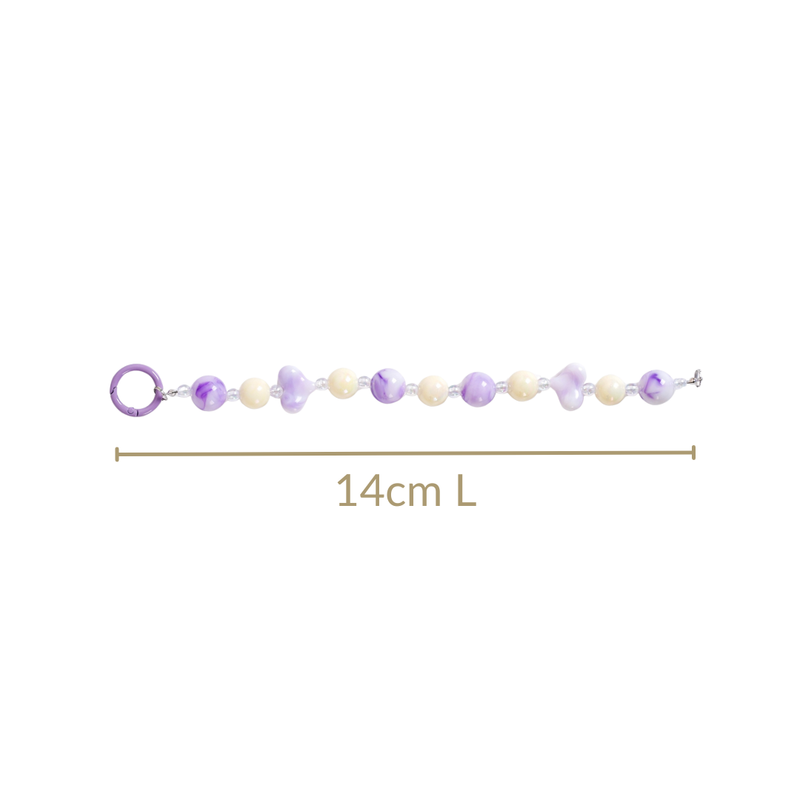 Lilac Love Charm Keychain