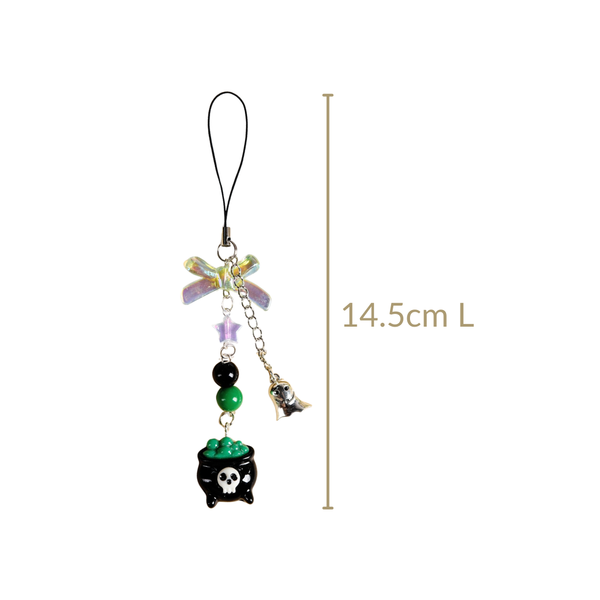 Ghost Cauldron Phone Charm