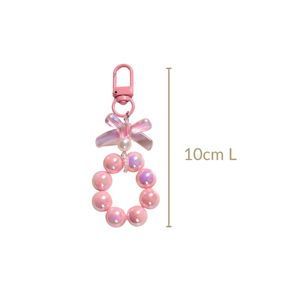 Pink Pop Glam Hoop Keyring