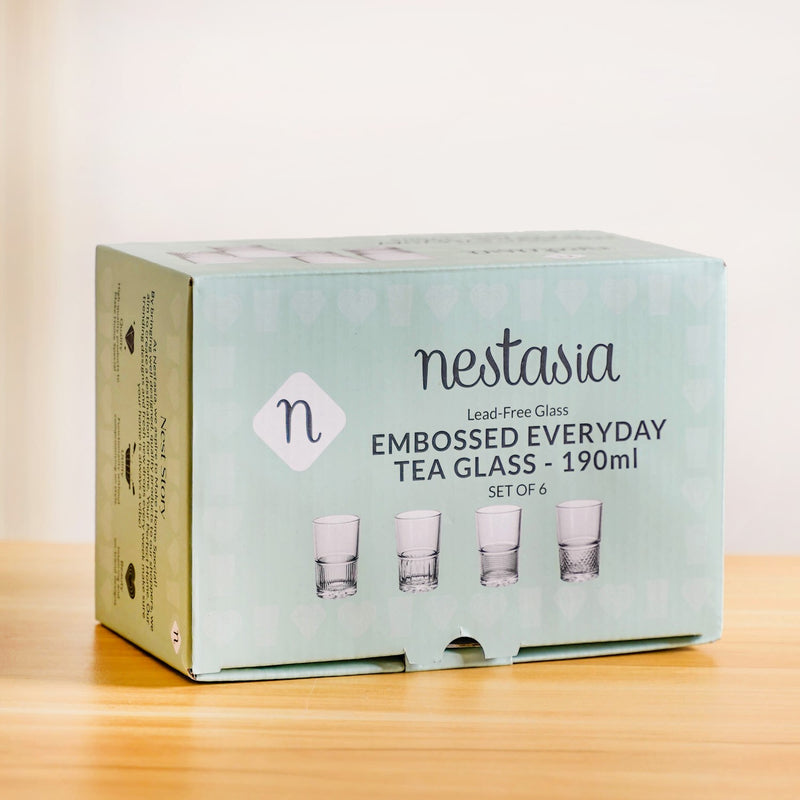 Daily Sip Tea Glass Set Of 6 190ml