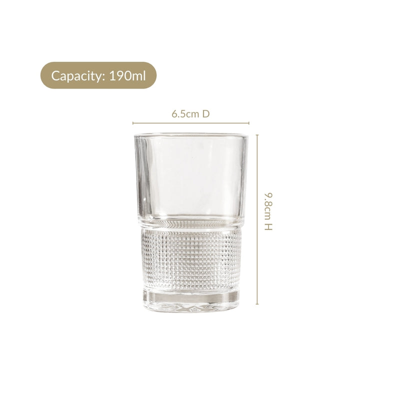 Daily Sip Tea Glass Set Of 6 190ml