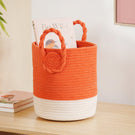 Dainty Dual Colour Storage Basket 26cm