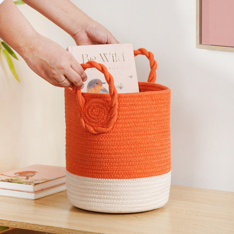Dainty Dual Colour Storage Basket