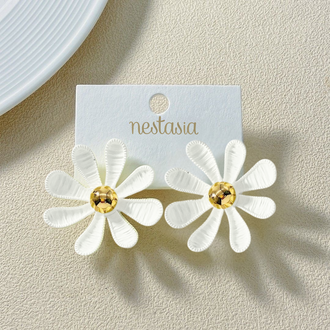 Daisy Statement Studs White