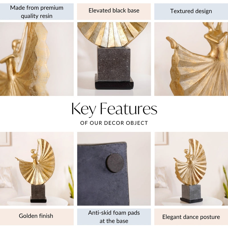 Dancing Ballerina Home Decor Sculpture