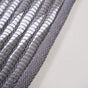 Dark Grey Weave Rope Floor Mat 85x62cm