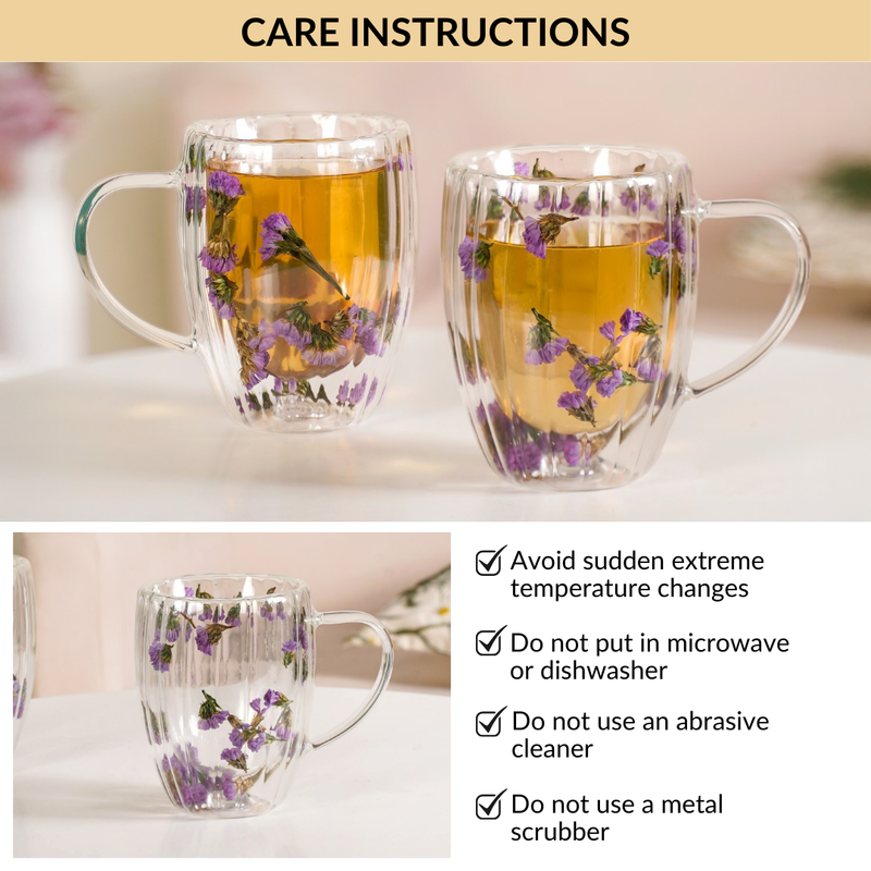 Dark Petal Double Walled Brew Mug Set Of 2 350ml