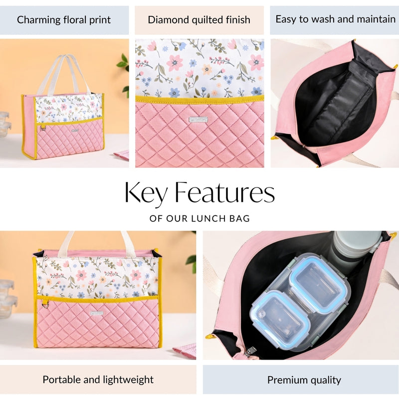 Daydream Quilted Lunch Bag For Women