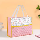 Floral Pink Quilted Multipurpose Lunch Bag
