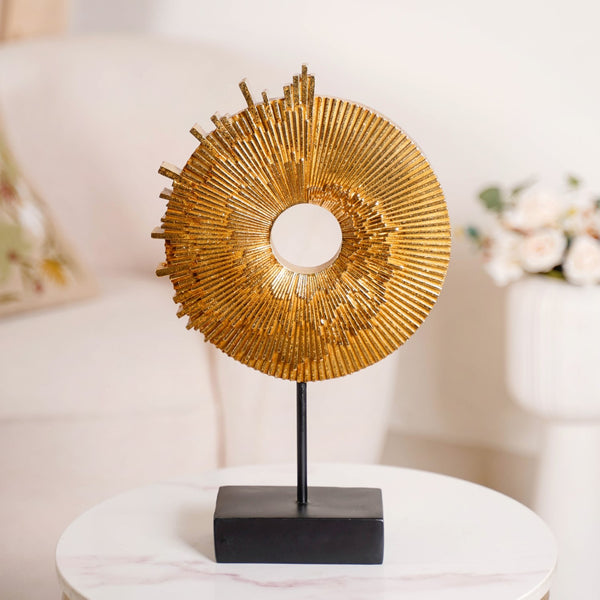 Abstract Ammonite Showpiece For Home Decor
