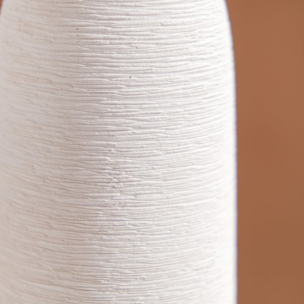 Bottle Shaped Ceramic Vase Off-White