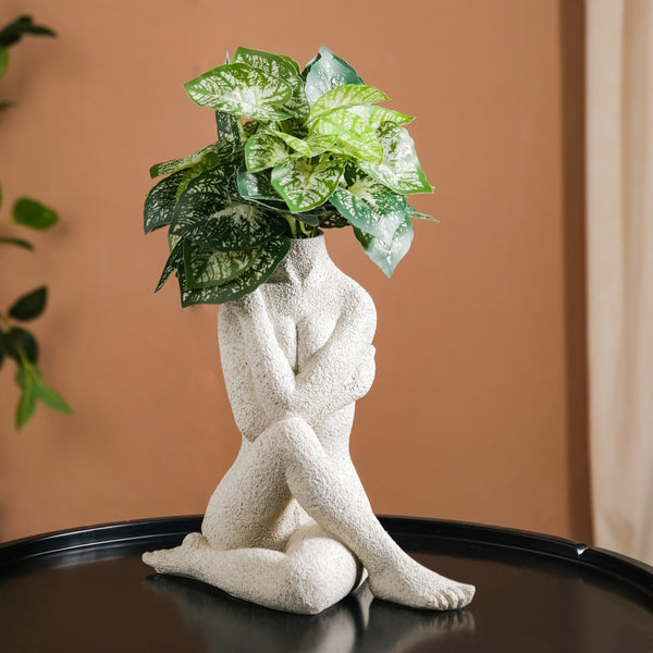 Yoga Pose Showpiece Flower Vase