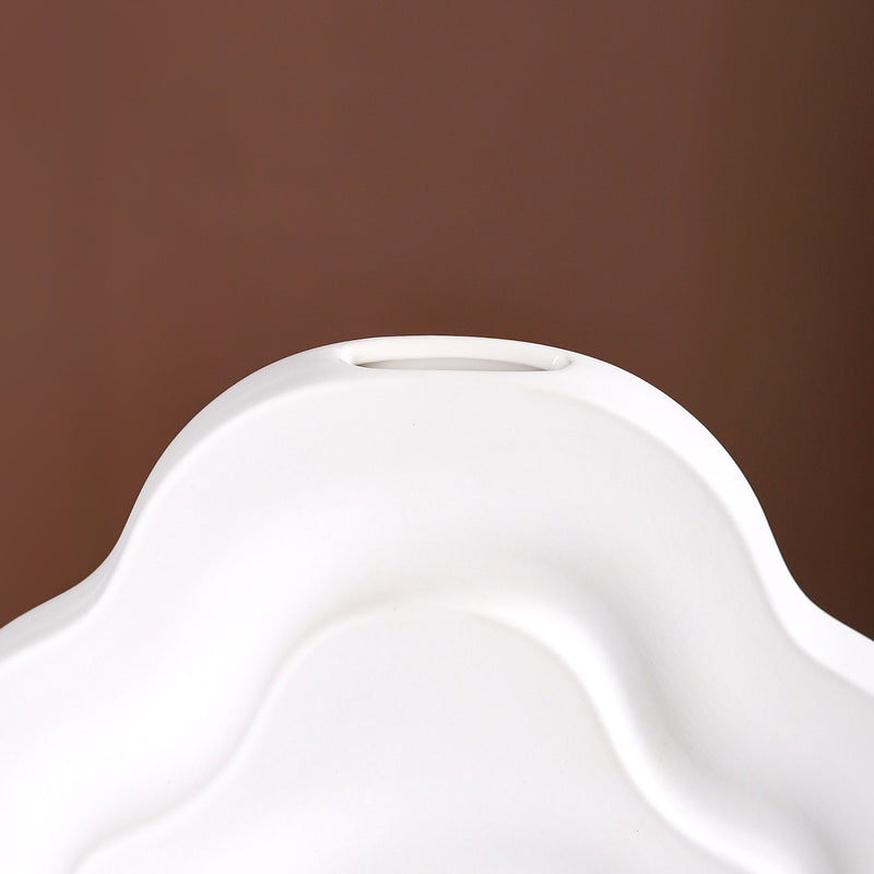 Cloud Ceramic Flower Vase- Flowing Water Vase, Ceramic Flower Vase, Elegant Ceramic Vase, Decorative Water Vase, Modern Flower Vase