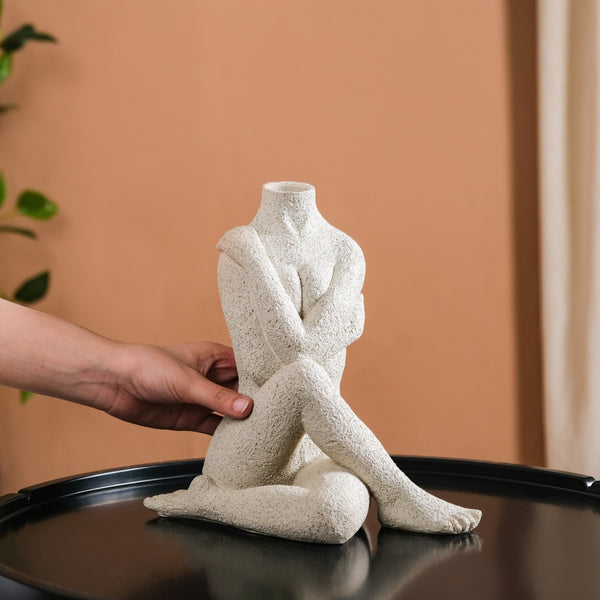 Yoga Pose Showpiece Flower Vase
