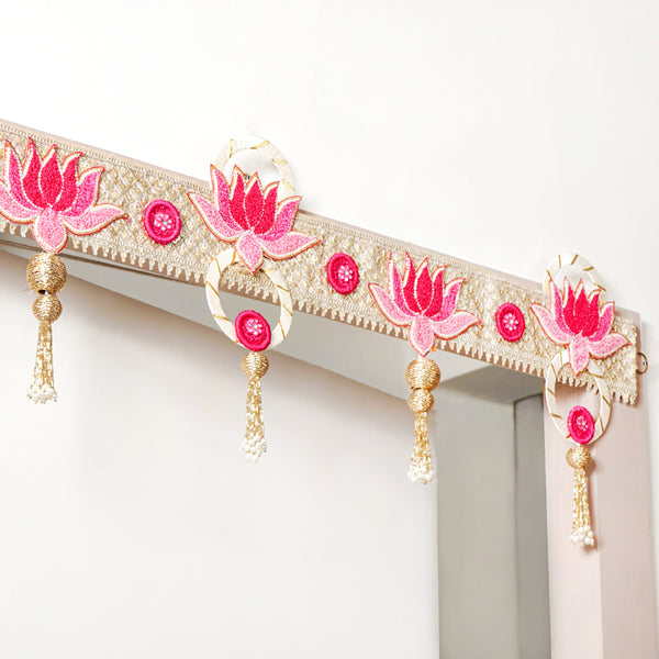 Decorative Lotus Wall Hanging Toran For Diwali