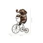 Decorative Cycling Elephant Resin Figure