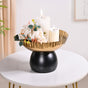 Luxe Round Decorative Bowl With Pedestal