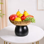 Luxe Round Decorative Bowl With Pedestal