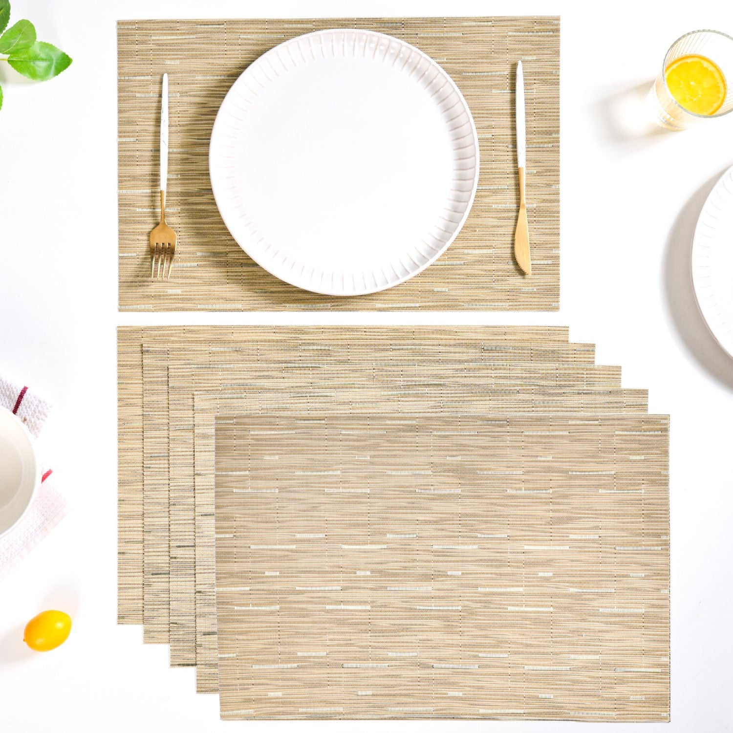 Deep Sand Dining Mats Set Of 6