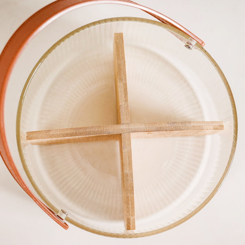 Deer Crest Borosilicate Snack Jar With Lid And Handle 3500ml