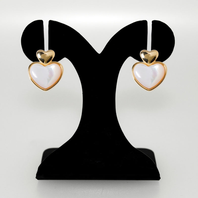 Delicate Hearts Stud Earrings