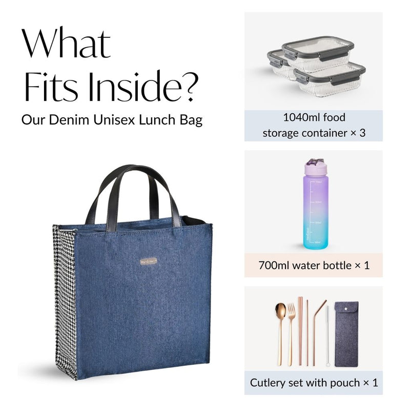 Denim Chic Lunch Bag