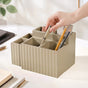 Desk Organiser For Pens Makeup Brushes Beige