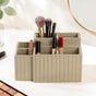 Desk Organiser For Pens Makeup Brushes Beige