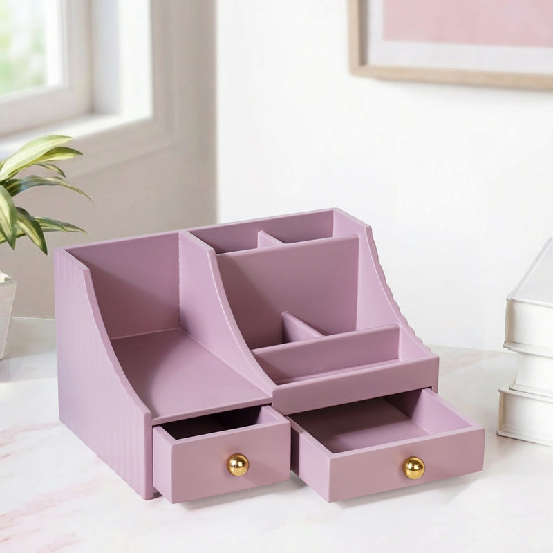 Organiser With Drawers Blush Lilac