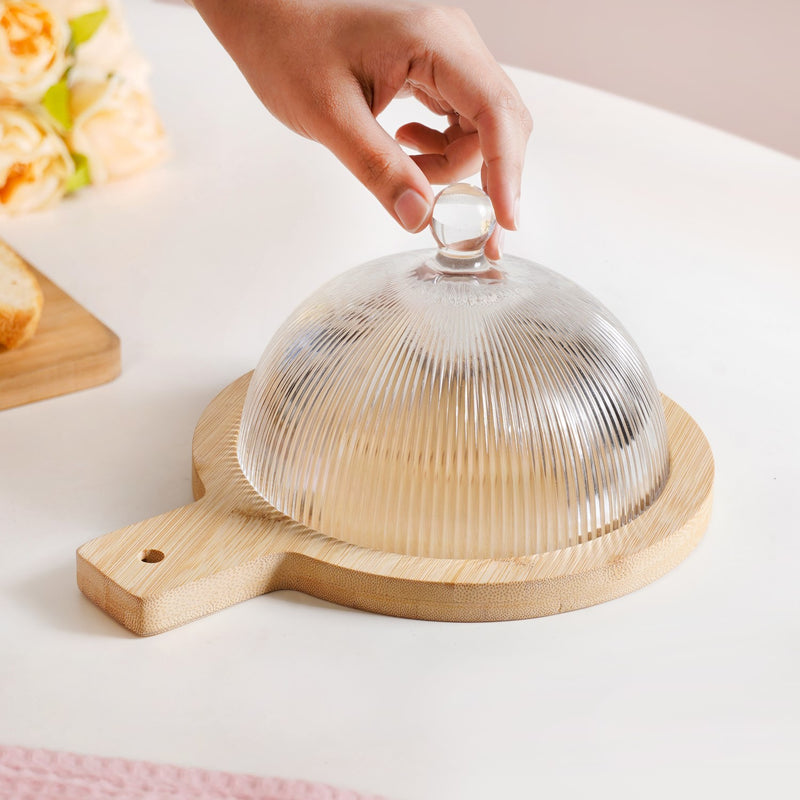 Dessert Serving Plate With Cloche