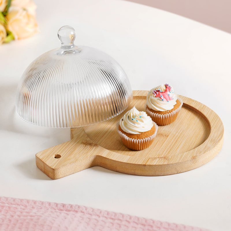 Dessert Serving Plate With Cloche