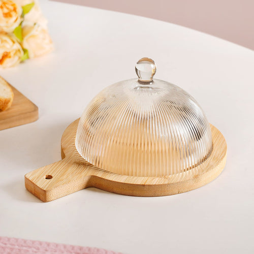 Dessert Serving Plate With Cloche